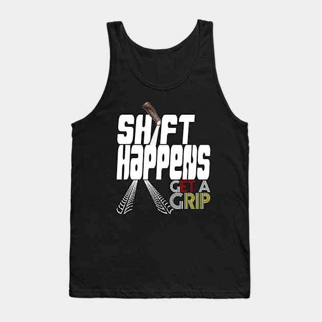 SHIFT HAPPENS Pistol Grip Shifter Manual Transmission Tank Top by CharJens